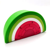 LuluBaby Watermelon Silicone Teether Stacking Toy | The Nest Attachment Parenting Hub
